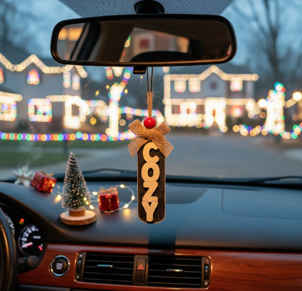 Farmhouse Cozy Car Charm